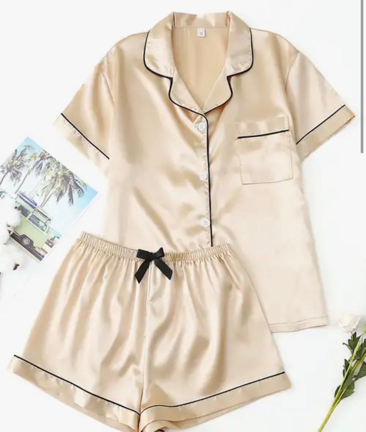 Champagne two piece pj set