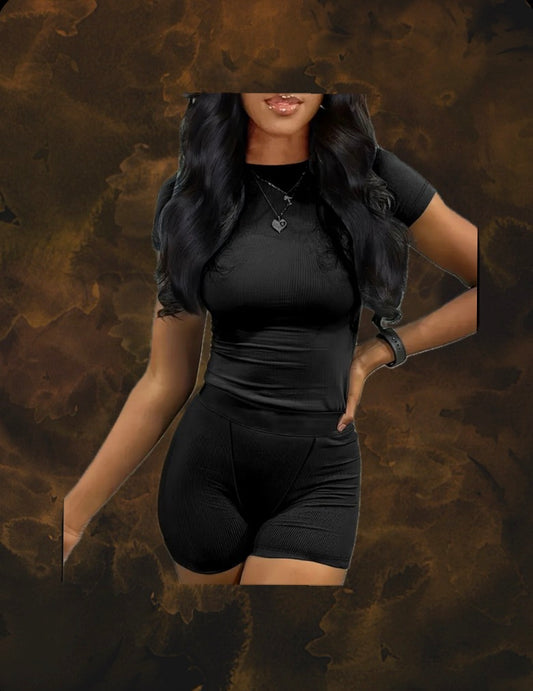 Black lounge two piece