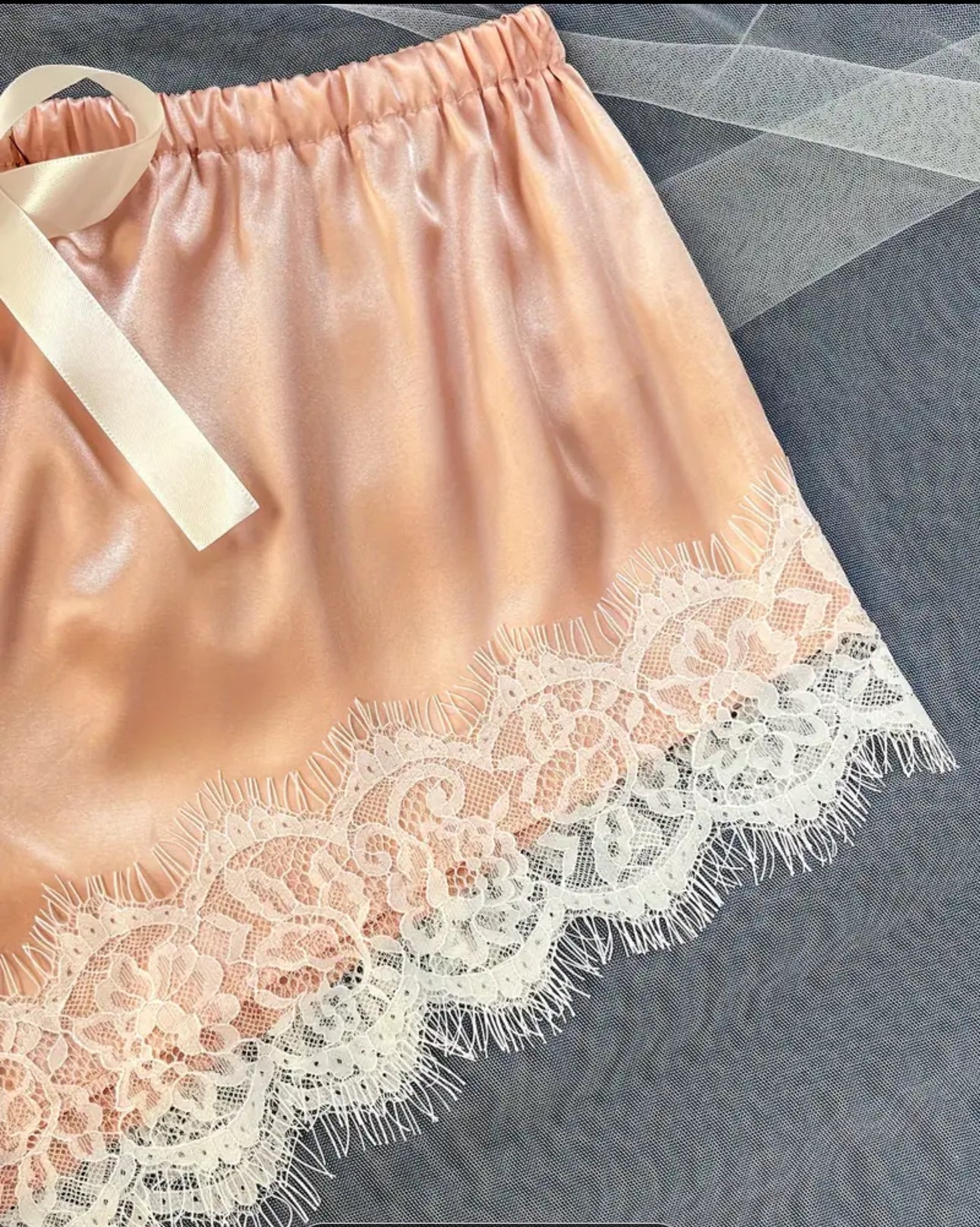 White and rose gold pink  two piece set Signature